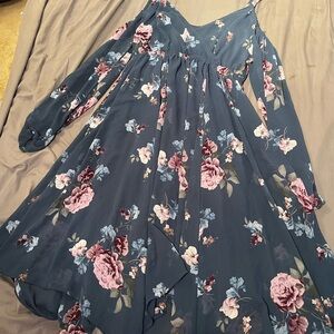Torrid Blue Floral Dress